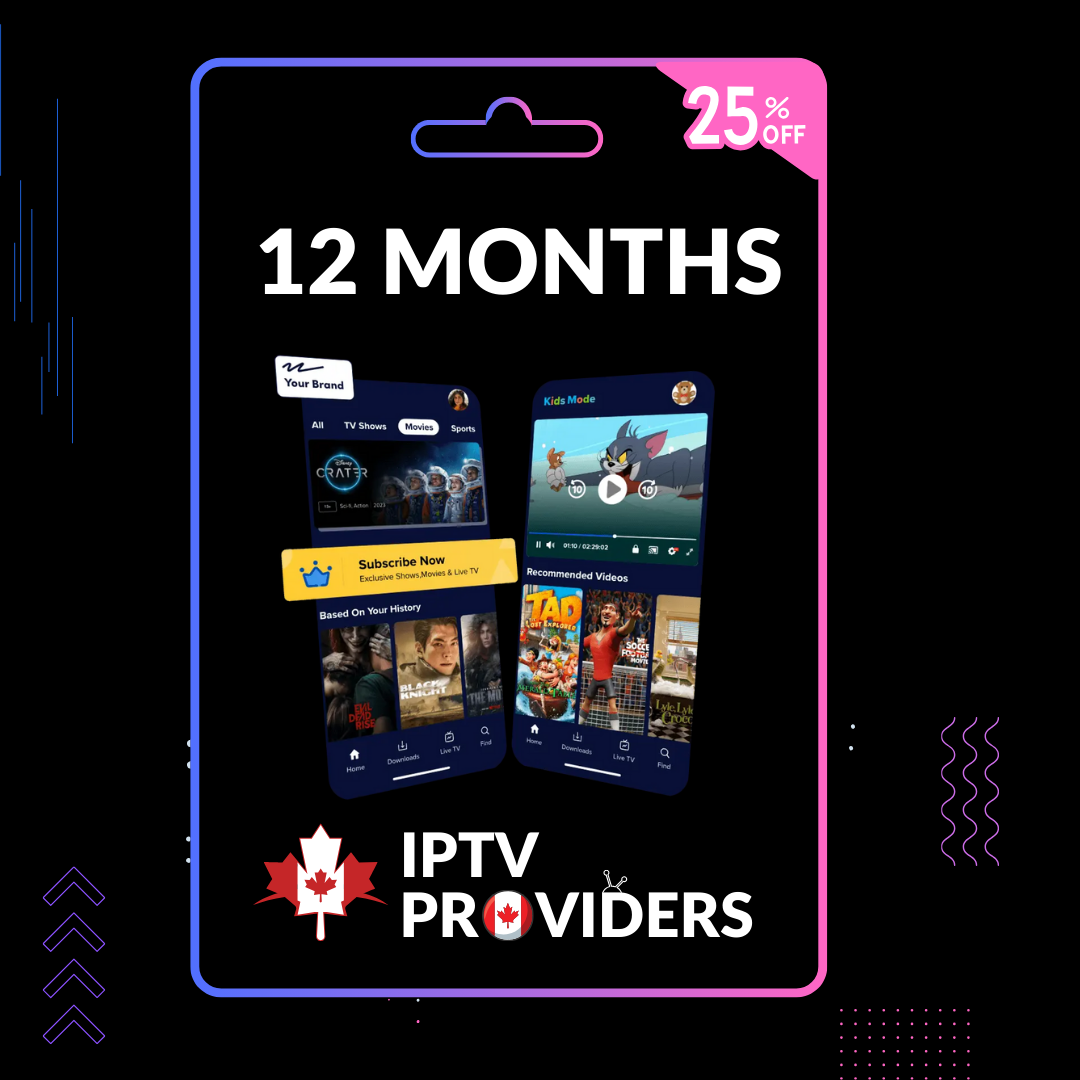 IPTV subscription for 12 months