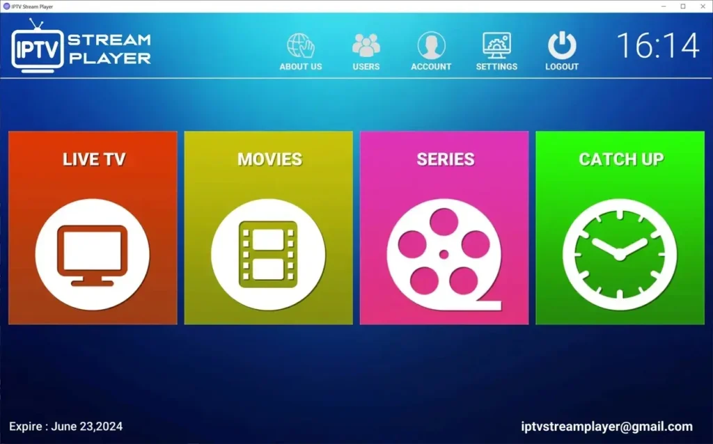 IPTV stream player